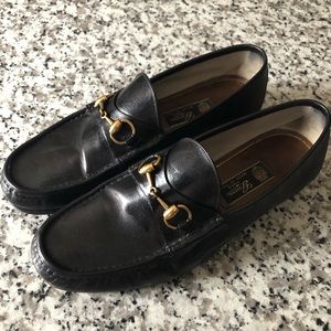 Vintage Gucci horesbit leather loafers
